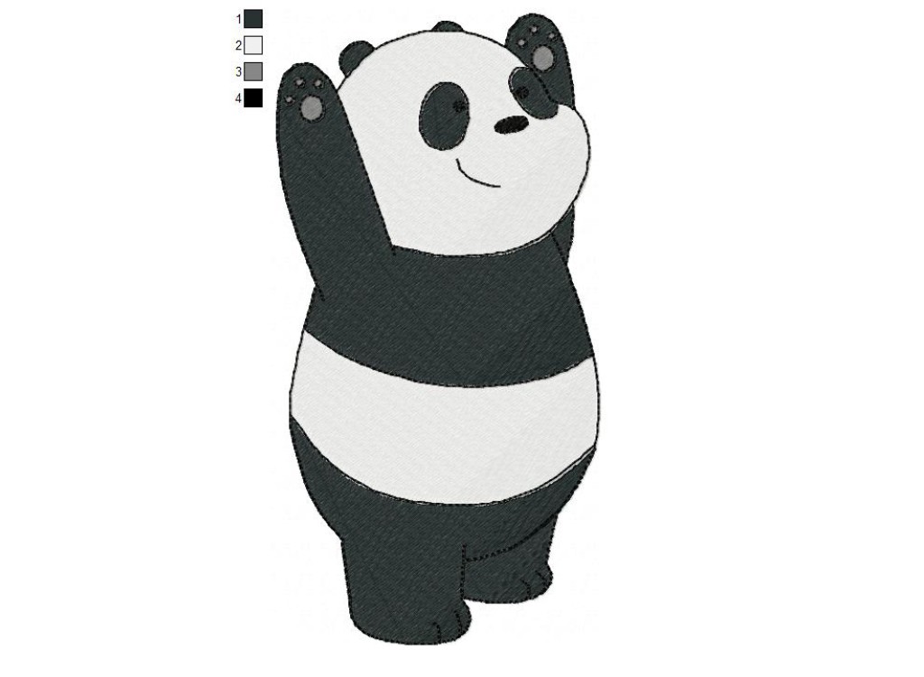  We  Bare  Bears  06 Embroidery Design 